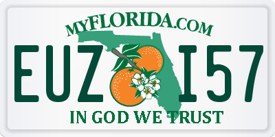 FL license plate EUZI57