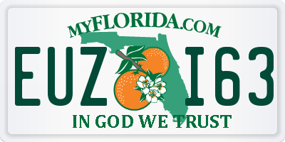 FL license plate EUZI63