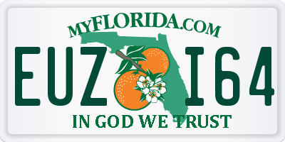 FL license plate EUZI64