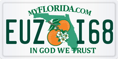 FL license plate EUZI68