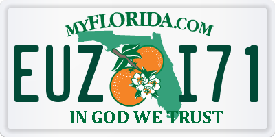 FL license plate EUZI71