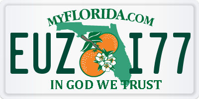 FL license plate EUZI77