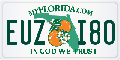 FL license plate EUZI80