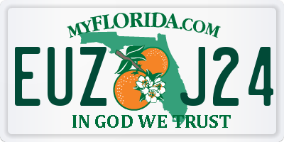 FL license plate EUZJ24