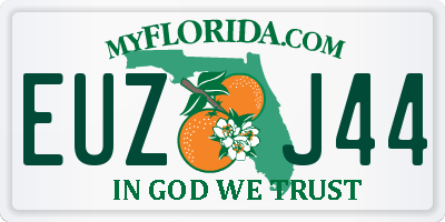 FL license plate EUZJ44