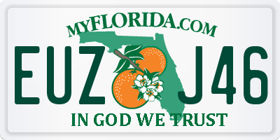 FL license plate EUZJ46
