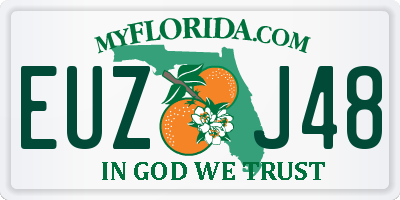FL license plate EUZJ48