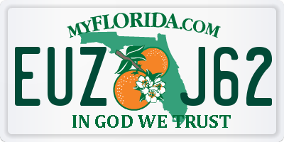 FL license plate EUZJ62