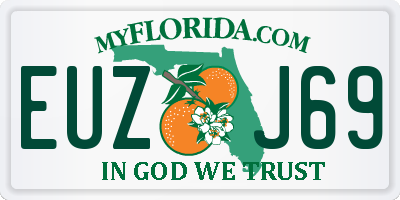 FL license plate EUZJ69