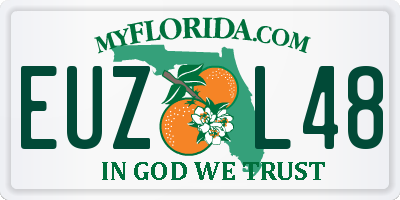 FL license plate EUZL48