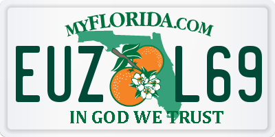 FL license plate EUZL69
