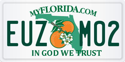 FL license plate EUZM02