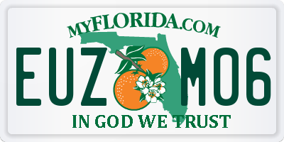 FL license plate EUZM06