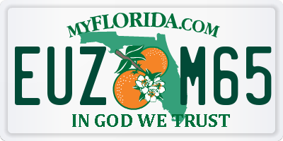 FL license plate EUZM65