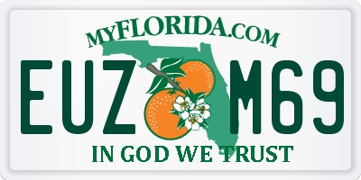 FL license plate EUZM69