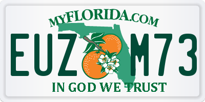 FL license plate EUZM73