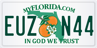 FL license plate EUZN44