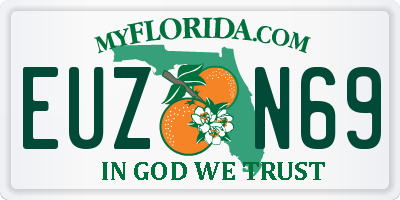 FL license plate EUZN69
