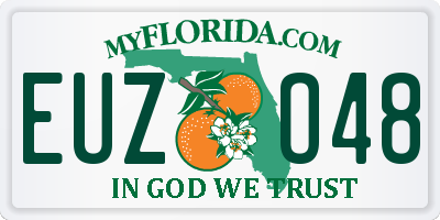 FL license plate EUZO48