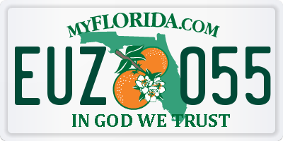 FL license plate EUZO55