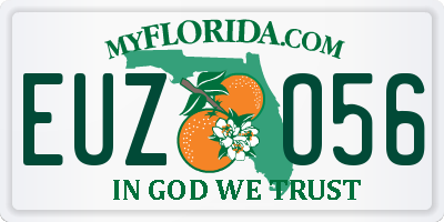 FL license plate EUZO56