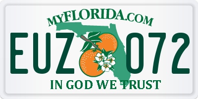 FL license plate EUZO72