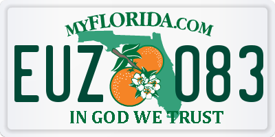 FL license plate EUZO83