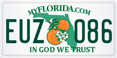FL license plate EUZO86