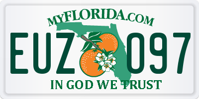 FL license plate EUZO97