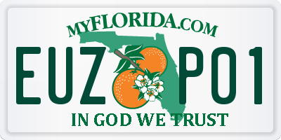 FL license plate EUZP01
