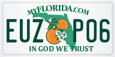 FL license plate EUZP06