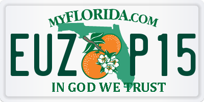 FL license plate EUZP15
