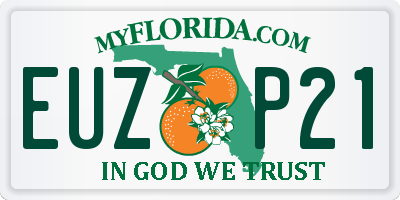 FL license plate EUZP21