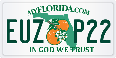 FL license plate EUZP22