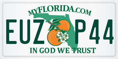 FL license plate EUZP44