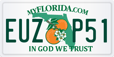 FL license plate EUZP51