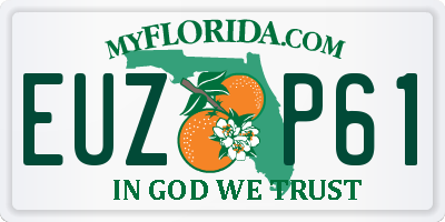 FL license plate EUZP61