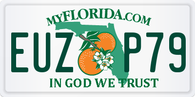 FL license plate EUZP79