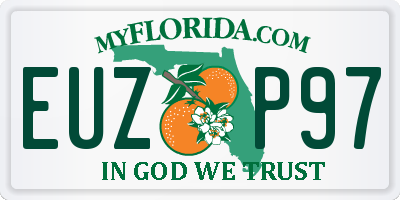 FL license plate EUZP97