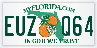 FL license plate EUZQ64