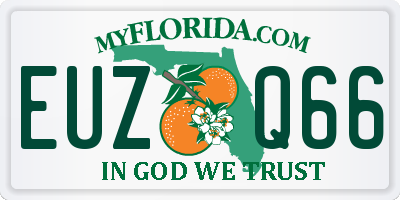 FL license plate EUZQ66