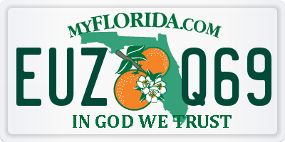 FL license plate EUZQ69