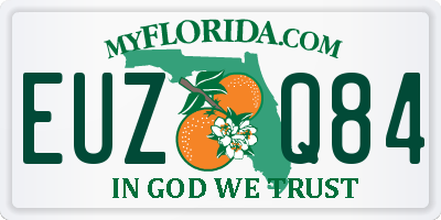 FL license plate EUZQ84