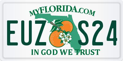 FL license plate EUZS24