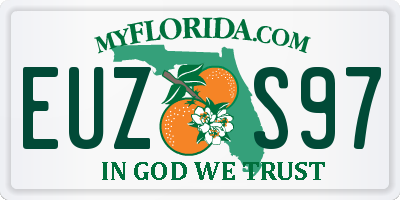 FL license plate EUZS97