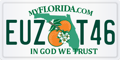 FL license plate EUZT46