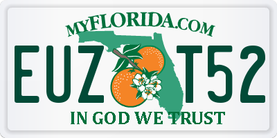 FL license plate EUZT52