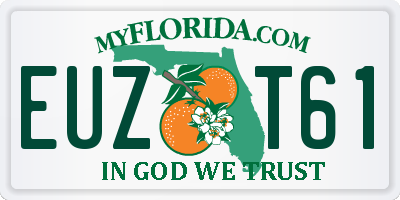 FL license plate EUZT61