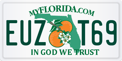 FL license plate EUZT69