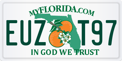 FL license plate EUZT97